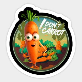 I Don't Carrot All Sticker